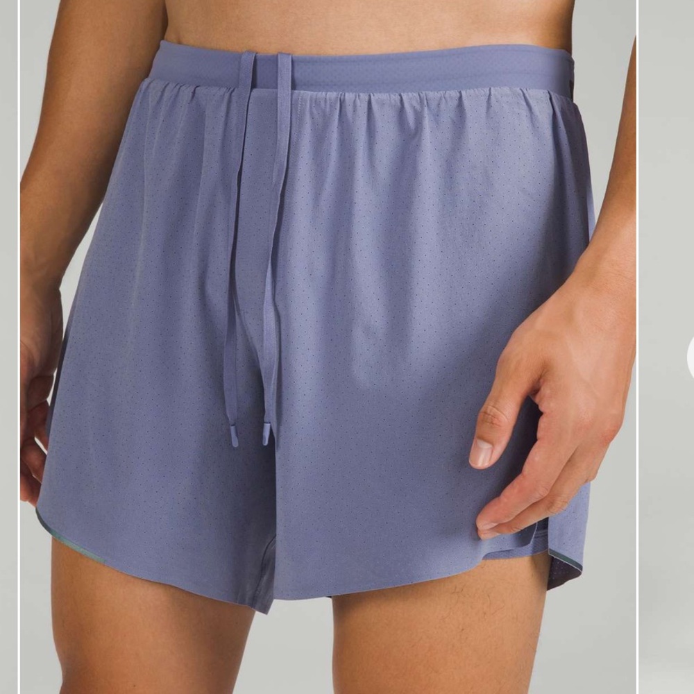 Lululemon Men’s Fast and Free Lined Athletic Running Shorts Charged Indigo XXL